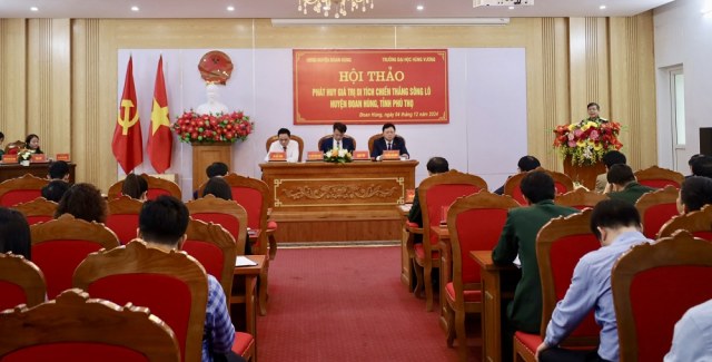 Hội thảo phát huy giá trị di tích chiến thắng sông Lô tại xã Đoan Hùng